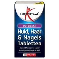 Lucovitaal Huid haar nagels met biotine 60 Tabletten - thumbnail