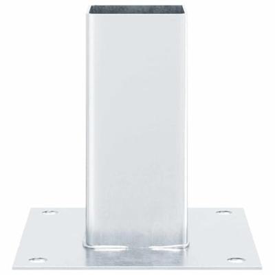 Spokkels vierkant 4 st gegalvaniseerd staal zilverkleurig Spokkels vierkant 4 st gegalvaniseerd staal zilverkleurig