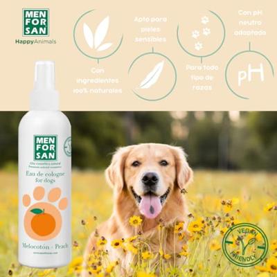 Eau de Cologne Menforsan Hond Perzik 125 ml