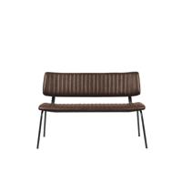 LABEL51 Eetkamerbank Gusto - Bruin - PU-Leder - 120 cm - thumbnail