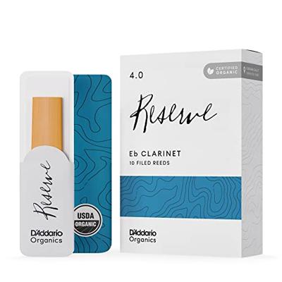 D'Addario Woodwinds Organic Reserve Eb Clarinet Reeds 4.0 (10 stuks) D'Addario Woodwinds Organic Reserve Eb Clarinet Reeds 4.0 (10 stuks)
