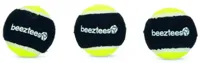 Beeztees hondenspeelgoed Fetch spongebal polyester d6.3cm zwart/geel 3 stuks - thumbnail
