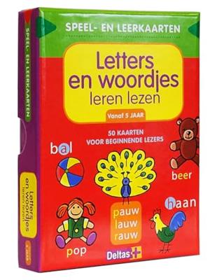 Deltas Speel- en leerkaarten - letters en woordjes leren lezen (5+)
