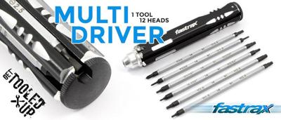 Fastrax handvat met wisselbare sleutels - 12 Delig