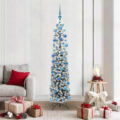 VidaXL Kunstkerstboom groen 180 cm pvc en staal en kunststof