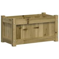 VidaXL Plantenbak 60x31x31 cm geïmpregneerd grenenhout - thumbnail