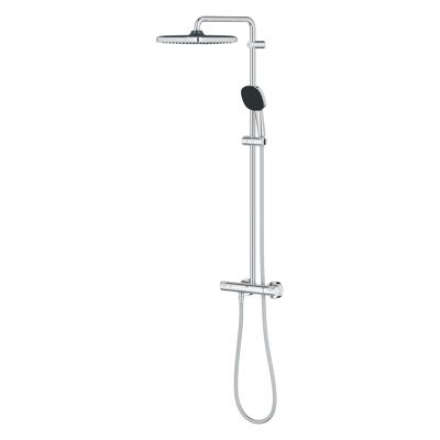 Grohe Vitalio Comfort 250 douchesysteem thermostatisch hoofddouche 1 straalsoort en handd. 2 straalsoorten chroom 26696001 - thumbnail