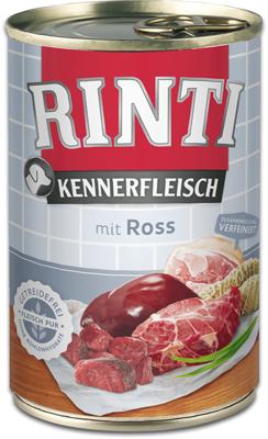 RINTI Kennerfleisch Horse - natvoer voor honden - 400g