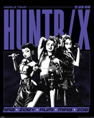 Poster K-Pop Demon Hunters - Huntrix World Tour 40x50cm Poster K-Pop Demon Hunters - Huntrix World Tour 40x50cm