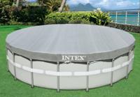 Intex afdekzeil deluxe voor frame zwembaden-frame zwembaden ø 488 cm - thumbnail