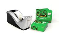 Scotch plakbandafroller C60 zilver + 4 rollen Magic Tape - thumbnail