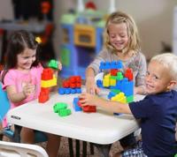 Kindertafel Lifetime Opvouwbaar Wit Staal Plastic 61 x 61 x 53,5 cm - thumbnail