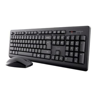 Toetsenbord en muis Trust 25433 Zwart Spaans QWERTY