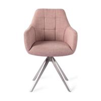 Jesper Home Draaibare Eetkamerstoel 'Noto' Turn Steel, kleur Vintage Rose - thumbnail