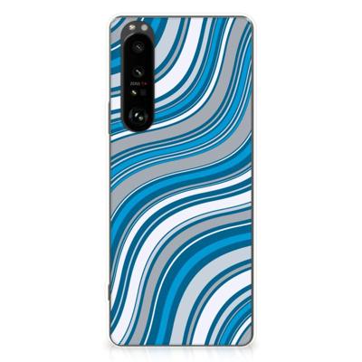 Sony Xperia 1 III | TPU bumper | Waves Blue Sony Xperia 1 III | TPU bumper | Waves Blue
