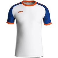 JAKO 4224K Shirt Iconic Km Kids - Wit/Sportroyal/Fluo Oranje - 152 - thumbnail