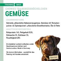 Chewies Hondensnacks training maxi groente enkeltjes - 200 g - hondensnacks suikervrij en met een hoog vleesgehalte - ideaal als trainingsstraktatie voor je hond - thumbnail