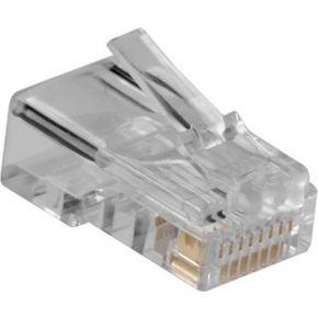 ACT TD108R RJ45 (8P/8C) Modulaire Connector | Ronde Kabel | Soepele aders | 25 stuks