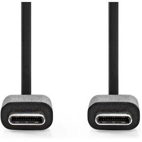 Nedis USB 2.0 0.48Gbps 60W USB Type-C 1m Zwart