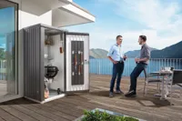 Biohort metalen tuinkast 90 donkergrijs 93x83x182,5 cm- Plat dak- Metaal- Biohort - thumbnail