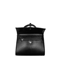 Socha Tiny Tip Croco 10" Shoulder Bag-Black - thumbnail