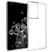 Accezz Clear Backcover Samsung Galaxy S21 Ultra Telefoonhoesje Transparant - thumbnail