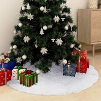 VidaXL Kerstboomrok wit 90 cm imitatiebont - thumbnail