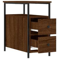 Nachtkastjes 2 st 30x60x60 cm bewerkt hout bruin eikenkleur - thumbnail