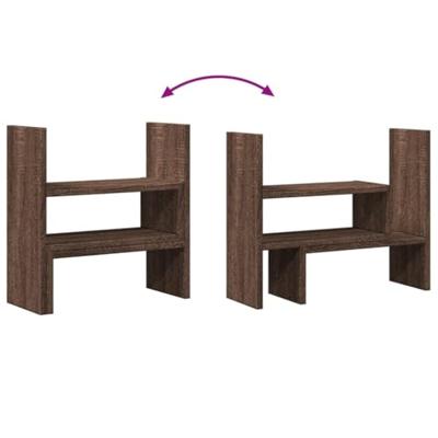 VidaXL Bureau organiser 40x17x41 cm bewerkt hout bruin eikenkleurig