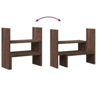 VidaXL Bureau organiser 40x17x41 cm bewerkt hout bruin eikenkleurig - thumbnail