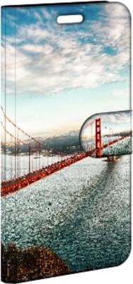 Huawei P10 Lite | Flip Cover | Golden Gate Bridge