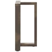 Eettafelpoten 2 st T-vormig 50x35x(72-73) cm staal naturel - thumbnail