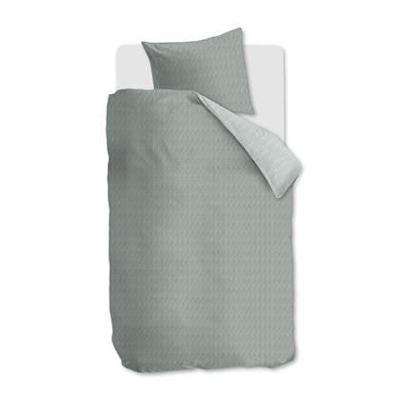 Rivièra Maison Riviera Maison Dekbedovertrek Twisted - Grijsgroen 140x200/220 cm