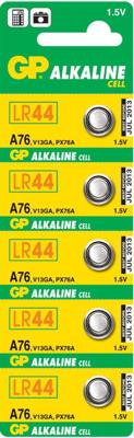 GP a76 lr44 knoopcel blister 5 3211935 GP a76 lr44 knoopcel blister 5 3211935