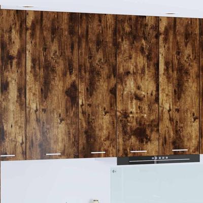 Hangkast Riga Gerookt eiken 30 x 31 x 100 cm Bewerkt hout