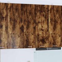 Hangkast Riga Gerookt eiken 30 x 31 x 100 cm Bewerkt hout - thumbnail