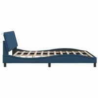 Bedframe zonder matras "Hanko" stof blauw 200x200 cm - thumbnail
