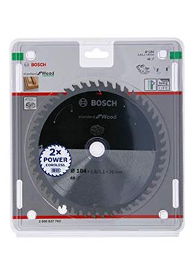 Bosch Accessories Bosch Power Tools 2608837703 Hardmetaal-cirkelzaagblad 184 x 20 mm Aantal tanden: 48 1 stuk(s) Bosch Accessories Bosch Power Tools 2608837703 Hardmetaal-cirkelzaagblad 184 x 20 mm Aantal tanden: 48 1 stuk(s)