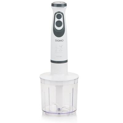 DOMO DO1089M Staafmixer 600 W Met maatbeker, Mixstaaf voor soep, Met garde, Met hakmolenopzet Wit