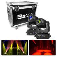 Beamz Set van 2 IGNITE180 spot LED Movingheads in Flightcase - thumbnail