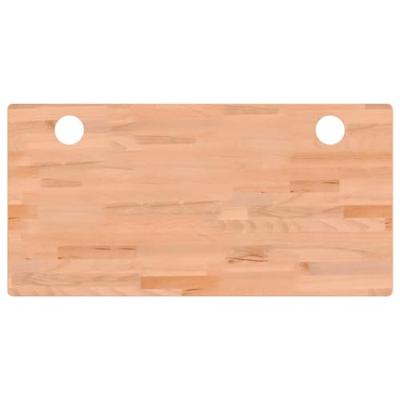 Bureaublad 110x55x1,5 cm massief beukenhout