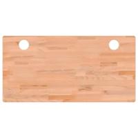 Bureaublad 110x55x1,5 cm massief beukenhout - thumbnail