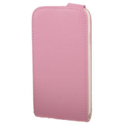 Pure Kleur Vertical Flip lederen hoesje voor Samsung Galaxy S IV / i9500 (Baby Roze)