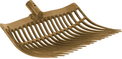 Mestvork kunststof goud zonder steel Mestvork kunststof goud zonder steel