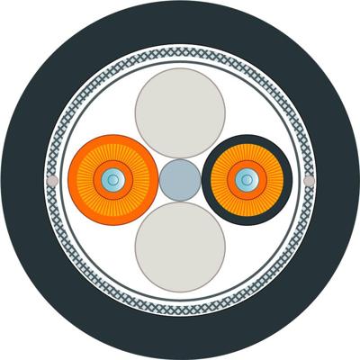 Siemens 6XV18736GT20 Glasvezel Optische vezel Aansluitkabel Zwart, Oranje 50/125 µ Multimode OM2