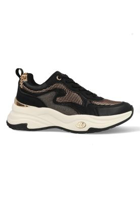 Mexx Sneakers Palma Ora MI001002653W-1111 Zwart / Goud-42 maat 42