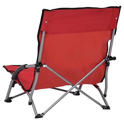 Strandstoelen 2 st inklapbaar stof rood Strandstoelen 2 st inklapbaar stof rood
