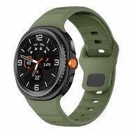 Wave siliconen band - Donkergroen - Samsung Galaxy Watch 8 Classic - 46mm