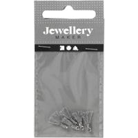 Creativ Company Tassel, l: 10 mm, gatgrootte 1 mm, grijs, 5 stuk/ 1 doos - thumbnail