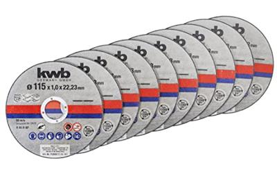 kwb 712021 Doorslijpschijfset 115 mm 10 stuk(s) Metaal